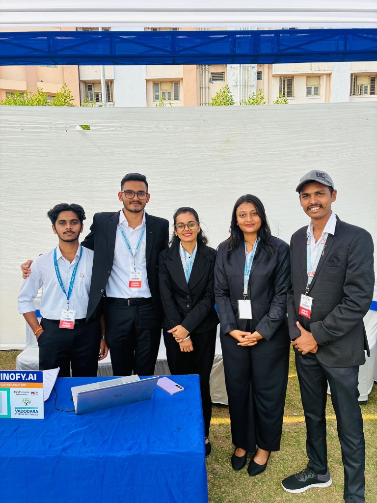 Ved and DESTINOFY AI team at Vadodara Startup Festival